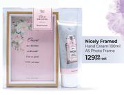 Nature's Edition Nicely Framed Hand Cream 100ml, A5 Photo Frame-Per Set