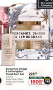 The Luxury Bathing Bergamot,Ginger & Lemongrass Travel Bath Set 3 Piece-Per Set