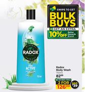 Radox Body Wash-For 2 x 750ml