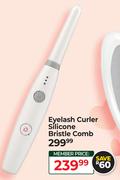 Dquip Eyelash Curler Silicone Bristle Comb