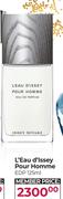 L'Eau D'lssey Pour Homme EDP-125ml