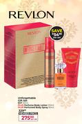 Revlon Unforgetable Gift Set (EDT 30ml+Perfume Body Lotion 150ml + Perfumed Body Spray 90ml)-Per Set