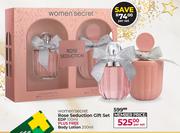 Women's Secret Rose Seduction Gift Set (EDP 100ml Plus Free Body Lotion 200ml)-Per Set
