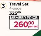 The Luxury Bathing Company 4-Piece Travel Set-Per Set