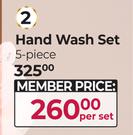The Luxury Bathing Company Glow 5-Piece Hand Wash Set-Per Set