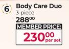 The Luxury Bathing Company 3-Piece Body Care Duo-Per Set