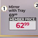 Mirror With Tray