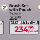 Brush Set (7-Piece) With Pouch-Per Set