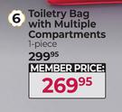 Toiletry Bag With Multiple Compartments (1 Piece)
