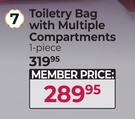 Toiletry Bag With Multiple Compartments (1 Piece)
