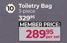 Toiletry Bag (3 Piece)-Per Set