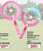 Bubble Waves Bubble Wand Windmill Assorted-89ml Each