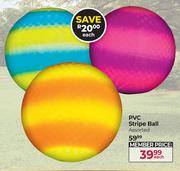 PVC Stripe Ball Assorted-Each
