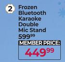 Disney Frozen Bluetooth Karaoke Double Mic Stand