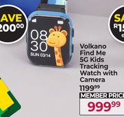 Volkano Find Me 5G Kids Tracking Watch With Camera