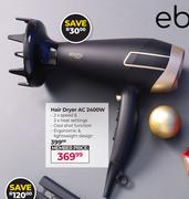 Ebony Carmen Hair Dryer AC 2400W