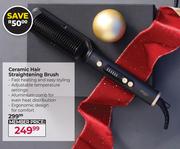 Ebony By Carmen Ceramic Hair Straightening Brush