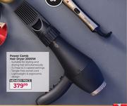 Ebony By Carmen Power Comb Hair Dryer 2000W