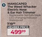 Manscaped The Weed Whacker Electric Nose & Ear Hair Trimmer