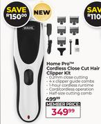 Wahl Home Pro Cordless Close Cut Hair Clipper Kit