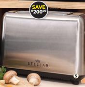 Stellar 2 Slice Stainless Steel Toaster 925W