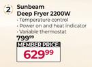 Sunbeam Deep Fryer 2200W