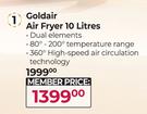 Goldair 10L Air Fryer
