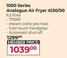 Philips 1000 Series Analogue Air Fryer 6.2L A130/00