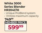 Philips White 3000 Series Blender HR2041/10