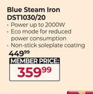 Philips Blue Steam Iron DST1030/20