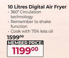 Milex 10L Digital Air Fryer