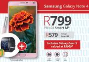 Samsung Galaxy Note 4 Including Galaxy Gear S-On Smart M