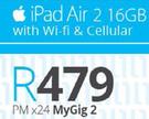 Apple iPad Air 2 16GB With Wi-Fi & Cellular-On MyGig 2