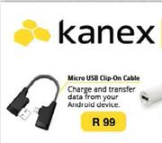 Kanex Micro USB Clip-On Cable