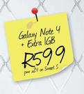 Samsung Galaxy Note 4 + Extra 1GB-On Smart S