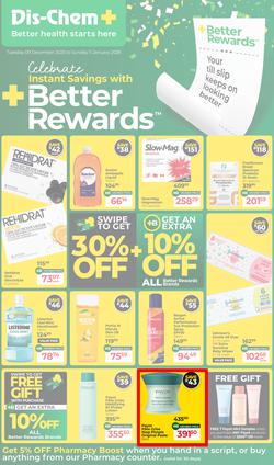 Dis-Chem : Celebrate Instant Savings With Better Rewards (09 December 2025 - 11 January 2026), page 1