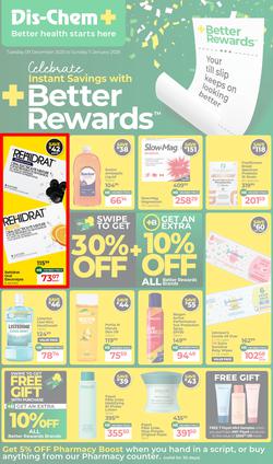 Dis-Chem : Celebrate Instant Savings With Better Rewards (09 December 2025 - 11 January 2026), page 1