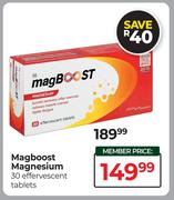 Magboost Magnesium 30 Effervescent Tablets