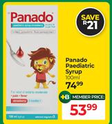 0Panado Paediatric Syrup-100ml