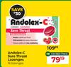 Andolex-C Sore Throat Lozenges-16 Lozenges