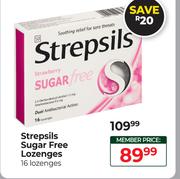 Strepsils Sugar Free Lozenges-16 Lozenges 