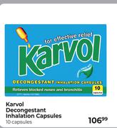 Karvol Decongestant Inhalation Capsules (2 + 1 Cheapest Free)-10 Capsules