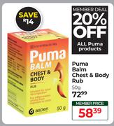 Puma Balm Chest & Body Rub-50g