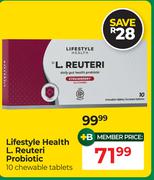 Lifestyle Health L.Reuteri Probiotic 10 Chewable Tablets