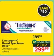 Linctagon-C Broad Spectrum Relief-For 2 x 20 Effervescent
