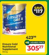 Ensure Gold Nutritional Supplement Strawberry Flavour-850g