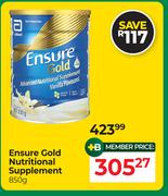 Ensure Gold Nutritional Supplement Vanilla Flavour-850g