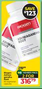 Biogen Ashwagandha Root 60 Vegetarian Capsules-For 2