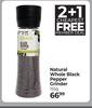 Natural Whole Black Pepper Grinder-155g