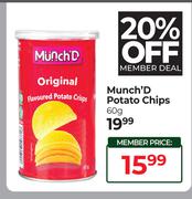 Munch'D Potato Chips-60g